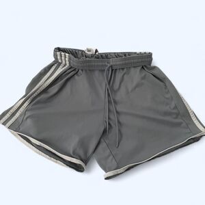 Adidas Women's Grey and White Retro Shorts size small